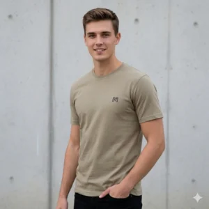 Men’s Cotton T-Shirt — Light Yellow