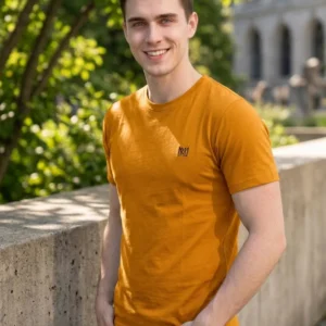 Men’s Cotton T-Shirt — Mustard